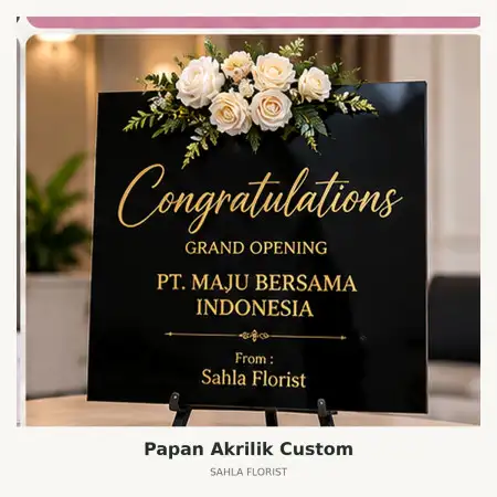 Papan Bunga Akrilik Barru